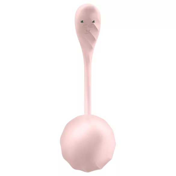 Satisfyer Ribbed Petal - wearable remote-controlled vibrating egg (pink)
