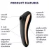 Satisfyer Dual Kiss - Rechargeable Vaginal & Clitoral Vibrator (Black)