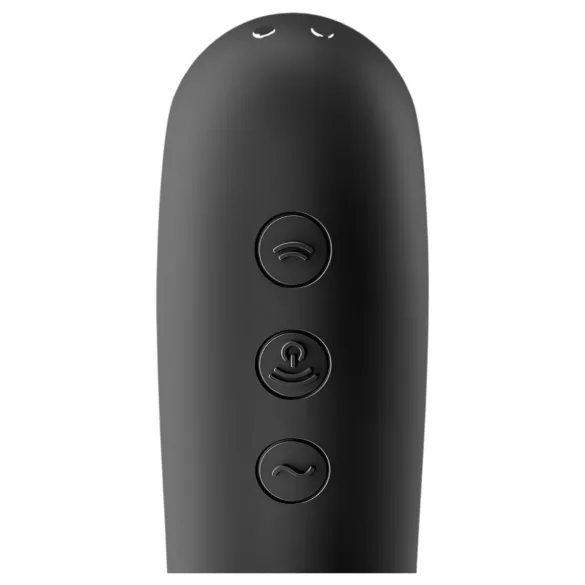 Satisfyer Dual Kiss - Rechargeable Vaginal & Clitoral Vibrator (Black)