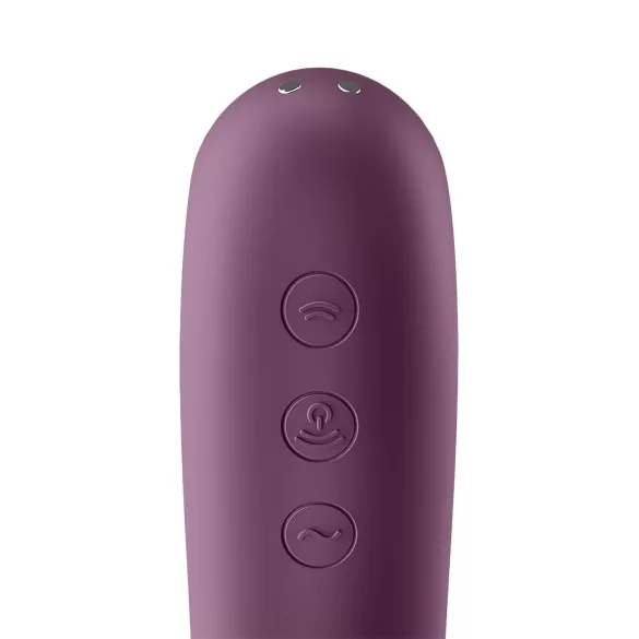 Satisfyer Dual Kiss - 2in1, Vaginal & Clitoral Vibrator (Purple)