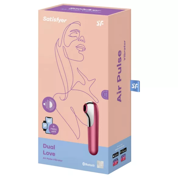 Satisfyer Dual Love - Smart Red Vibrator for G-Spot & Clitoral Pleasure