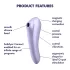 Satisfyer Dual Pleasure - Smart 2-in-1 Air Pulse Vibrator (Purple)