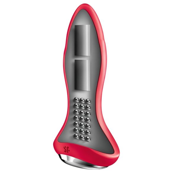 Satisfyer Rotator Plug 1 - Beaded Anal Vibrator (Red)