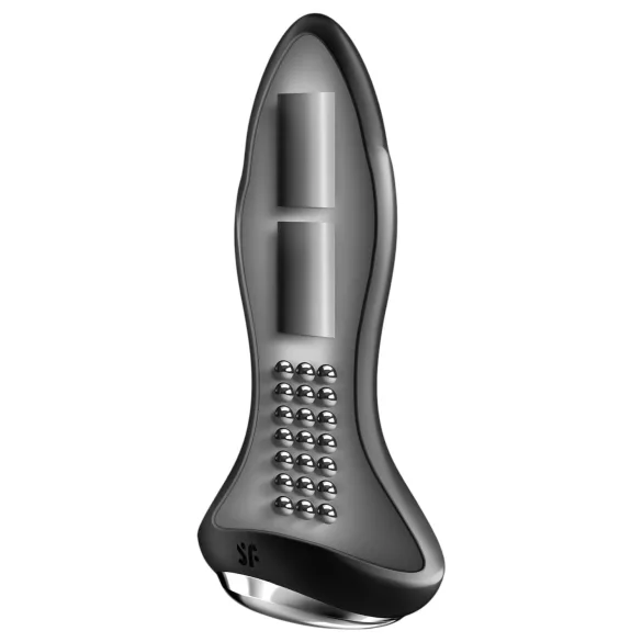 Satisfyer Rotator Plug 1 - beaded anal vibrator (black)