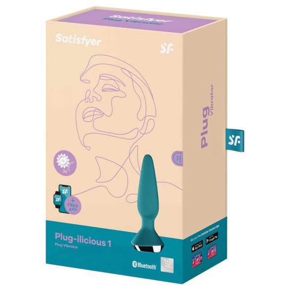Satisfyer Plug-ilicious 1 - Smart Anal Vibrator (Green)