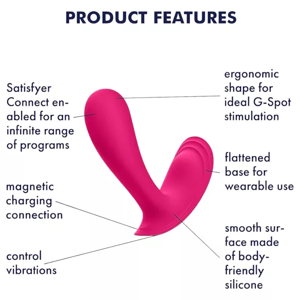 Satisfyer Top Secret - App-controlled vibrator (pink)