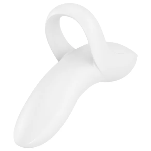 Satisfyer Bold Lover - Rechargeable Waterproof Finger Vibrator (White)