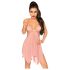 Penthouse Sweet Beast - Rosy Pink Babydoll Set - M/L