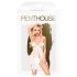 Penthouse Sweet Beast - Rosy Babydoll Set (White)