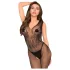 Penthouse Wild Catch - Sleeveless Fishnet Bodysuit (Black) - XL