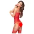 Penthouse Hot Nightfall - Wavy Open Net Set (Red) - XL