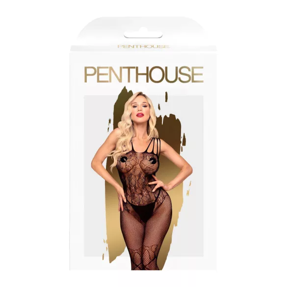 Penthouse Dirty Mind - Open Fishnet Bodystocking (Black) - XL