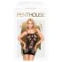 Penthouse Above & Beyond - Black Mesh Nightgown