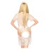 Penthouse Poison Cookie - Lace Dress with Thong & Hair Accessory (White)