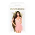 Penthouse Bedtime Story - Nightgown & Thong Set (Pink) - L/XL