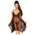 Penthouse Playful Doll - Lace Dress & Thong Set (Black) - M/L