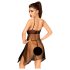 Penthouse Playful Doll - Lace Dress & Thong Set (Black) - L/XL