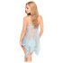 Penthouse Naughty Doll - Lace Dress & Thong Set (Blue) - L/XL