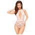 Penthouse Toxic Powder - Halter Neck Bodysuit (White) - L/XL