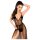 Penthouse Forplay Lace Bodysuit with Tulle Shawl (Black)
