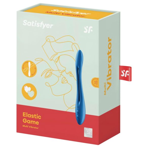 Satisfyer Elastic Game - Rechargeable Flexible Couple's Vibrator (Blue)