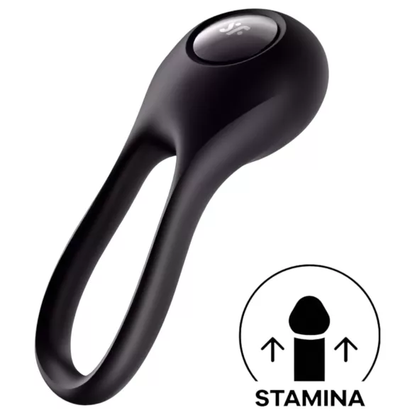Satisfyer Majestic Duo - rechargeable, waterproof cock ring (black)