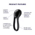Satisfyer Majestic Duo - rechargeable, waterproof cock ring (black)
