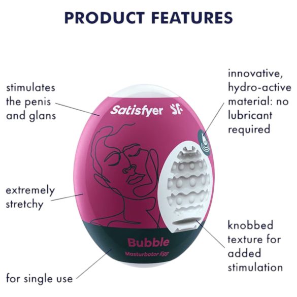 Satisfyer Egg Bubble - Egg Masturbator (1 Piece)