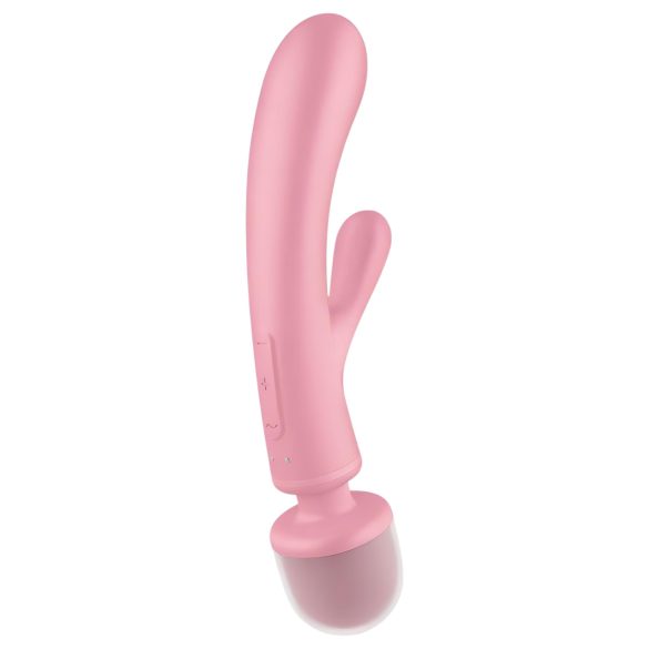Satisfyer Triple Lover - G-spot and massager vibrator (pink)