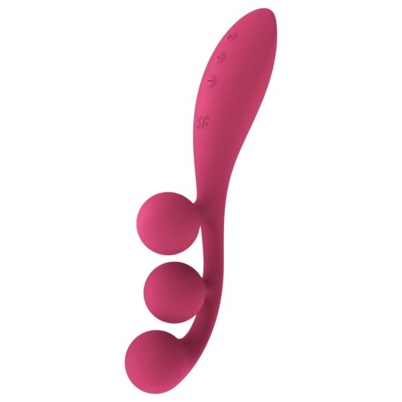 Satisfyer Tri Ball 1 - Rechargeable Multifunction Vibrator (Red)