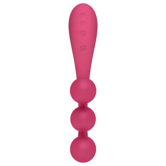 Satisfyer Tri Ball 1 - Rechargeable Multifunction Vibrator (Red)