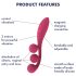 Satisfyer Tri Ball 1 - Rechargeable Multifunction Vibrator (Red)