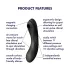 Satisfyer Curvy Trinity 4 - Air Pulse 2-in-1 Vibrator (Black)