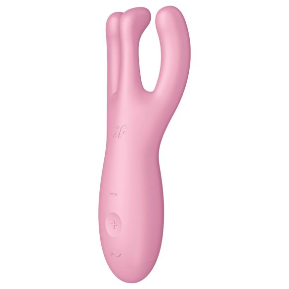 Satisfyer Threesome 4 - Smart Clitoral Vibrator (Pink)