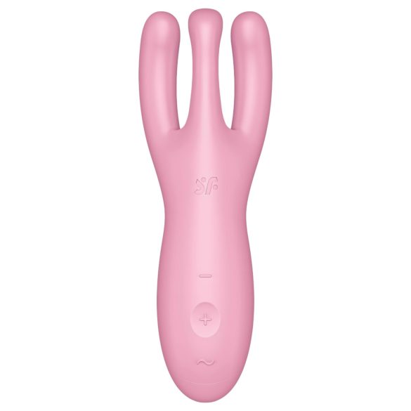 Satisfyer Threesome 4 - Smart Clitoral Vibrator (Pink)