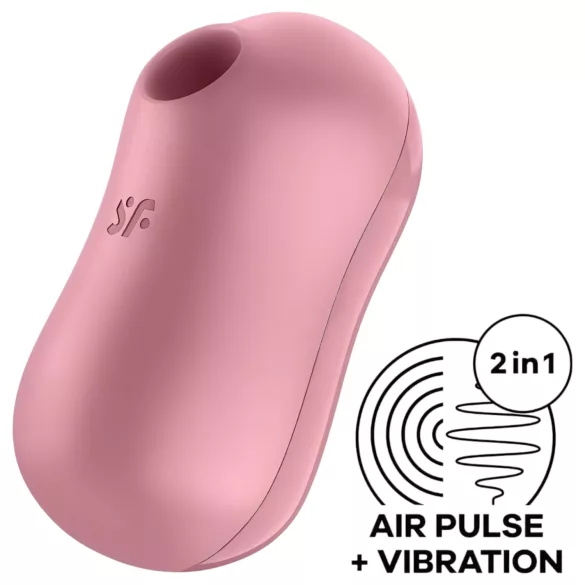 Satisfyer Cotton Candy - Air Pulse Clitoral Vibrator (Coral)