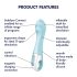 Satisfyer Air Pump Vibrator 5 - Smart Inflatable Vibrator (Blue)