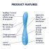 Satisfyer G-Spot Flex 4 - Smart G-Spot Vibrator (Turquoise)