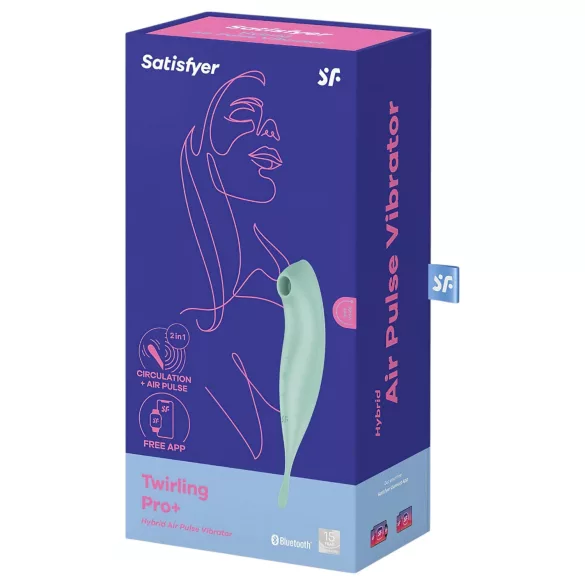 Satisfyer Twirling Pro - Smart 2-in-1 Clitoral Vibrator (Mint)