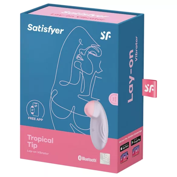 Satisfyer Tropical Tip - App-controlled clitoral vibrator (purple)
