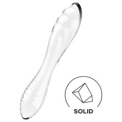   Satisfyer Dazzling Crystal 1 - Dual-Ended Glass Dildo (Clear)