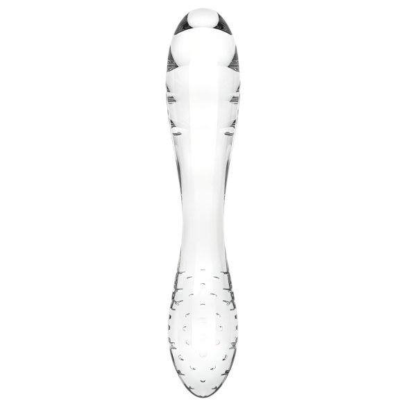 Satisfyer Dazzling Crystal 1 - Dual-Ended Glass Dildo (Clear)