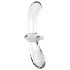 Satisfyer Double Crystal - Double-Ended Glass Dildo (Clear)