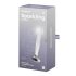 Satisfyer Sparkling Crystal - Ribbed Glass Dildo (Clear)