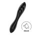 Satisfyer Dazzling Crystal 1 - Dual-Ended Glass Dildo (Black)