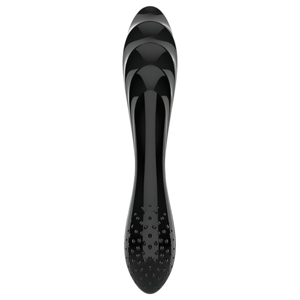 Satisfyer Dazzling Crystal 1 - Dual-Ended Glass Dildo (Black)