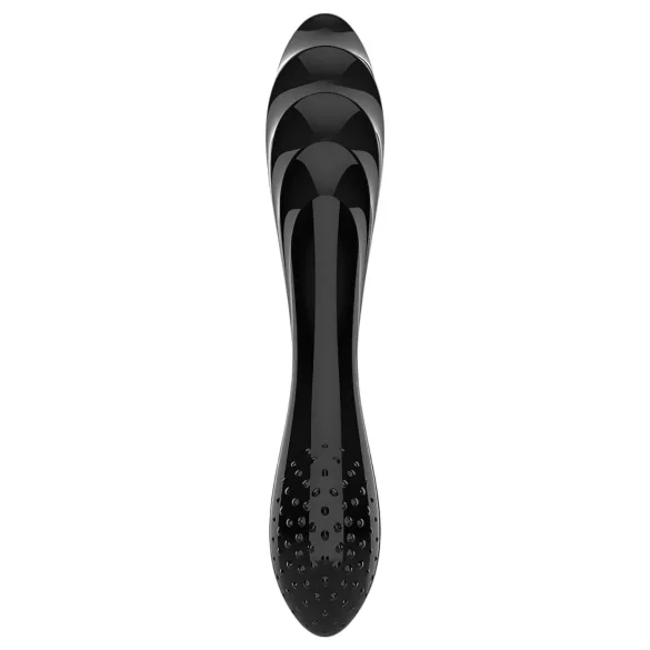 Satisfyer Dazzling Crystal 1 - Dual-Ended Glass Dildo (Black)