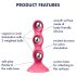 Satisfyer Triple Ball-R - Beaded Anal Vibrator (Pink)