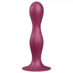 Satisfyer Double Ball-R - Weighted Suction Cup Dildo (Red)