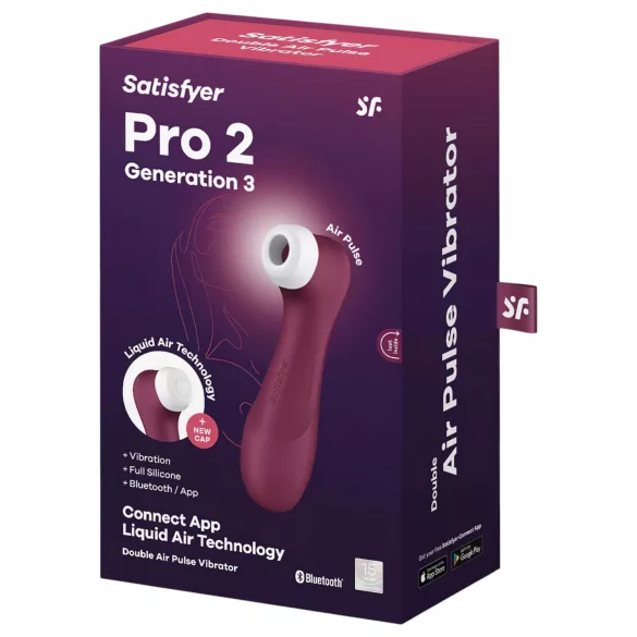 Satisfyer Pro 2 Gen3 - Smart Air-Pulse Clitoral Stimulator (Red)